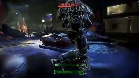 FALLOUT 4 NUKA WORLD BEATING OVERBOSS COLTER ON VERY HARD
