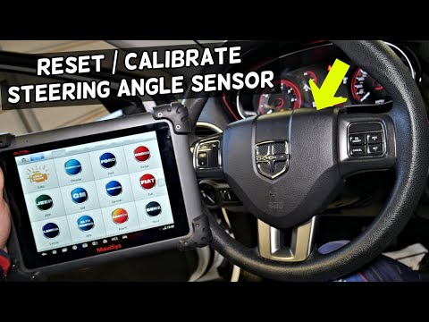 HOW TO RESET CALIBRATE STEERING ANGLE SENSOR ON DODGE, TRACTION CONTROL LIGHT ON