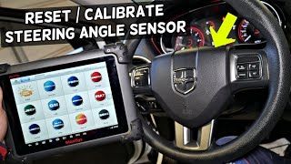 HOW TO RESET CALIBRATE STEERING ANGLE SENSOR ON DODGE, TRACTION CONTROL LIGHT ON