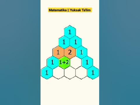 Pascal's triangle | Треугольник Паскаля | Paskal uchburchagi. - YouTube