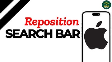 How to move search bar to the top of screen on iPhone ?