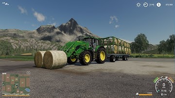 Farming Simulator 19 #1 Unloading Bales!