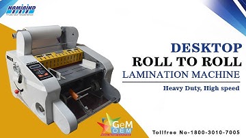 Desktop Roll-to-Roll Lamination Machine | Model No- F 350a Lamination Machine Demo, Price & Reviews
