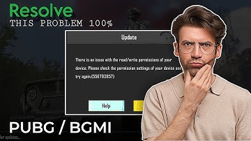 PUBG Mobile Read/Write Permission Error Solution | Fix Read/Write Permission Issue (556793857)