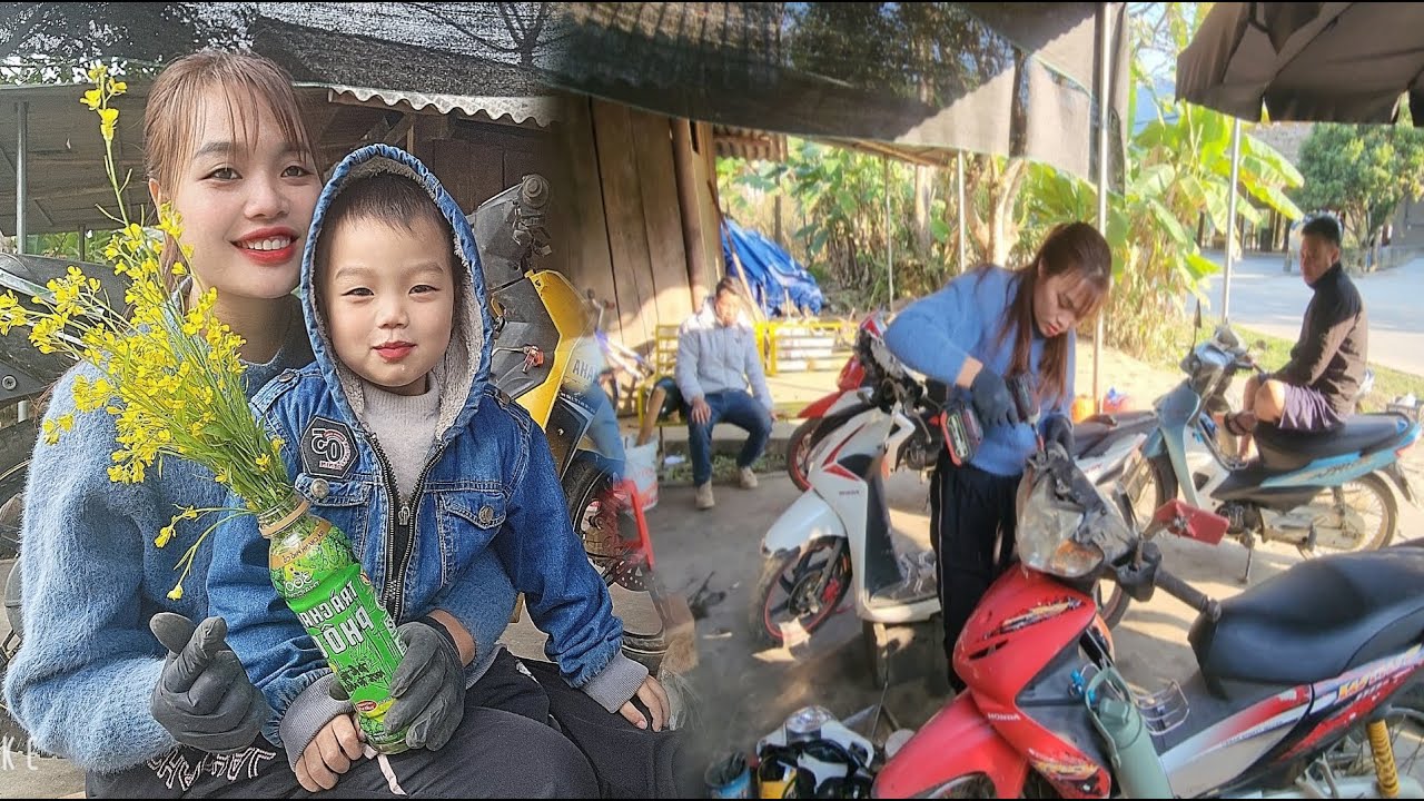 A day in the life of a repair girl: Successfully repaired 4 motorbikes ...