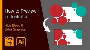 How to Preview in Illustrator (Hide Bleed & Extra Graphics)