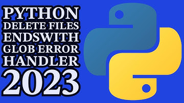 Python Programming - TWO SIMPLE METHODS - Delete Files + Error Handler 2023