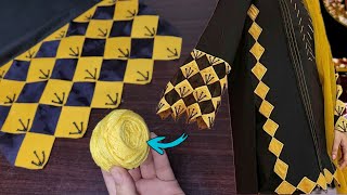 ✨️Instagram Viral Organza Box Sleeves With Anchor Thread || ✨️Very Stylish Sleeves/Daman Design