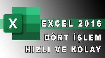 Excel Dört İşlem Nasıl Yapılır Excel Basit formüller