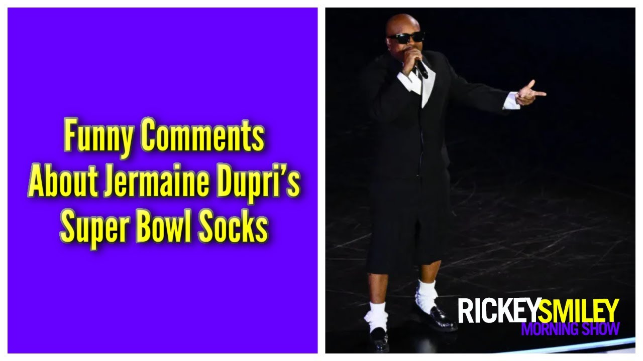 Funny Comments About Jermaine Dupri’s Super Bowl Socks