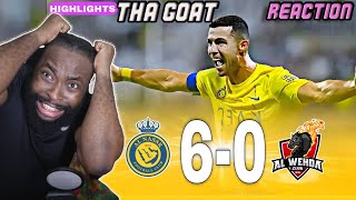 THE GOAT!!!! Al Nassr vs Al Wehda 6-0 Highlights & All Goals 2024🔥Ronaldo Hat-trick REACTION