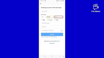 how to create digilocker new account access all documents four blind user with TalkBack don