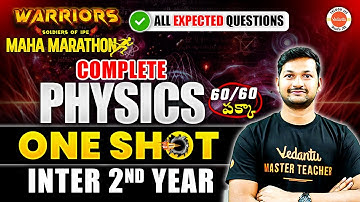 Complete Physics - One Shot | All Expected Questions | Inter 2nd Year | Inter AP & TS | Madhan Sir