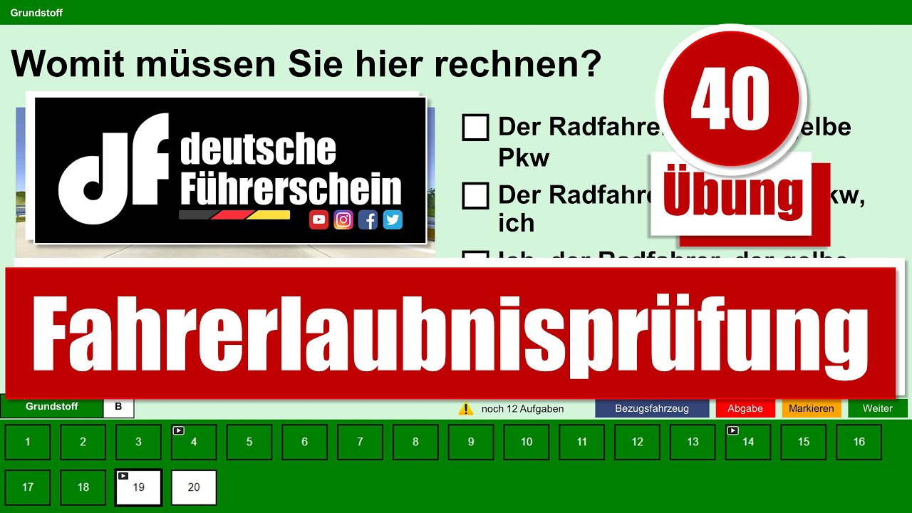 Führerschein Klasse B Alle Fragen Und Antworten Pdf Theorieprüfung Führerschein Deutschland 30 Fragen Klasse B - YouTube
