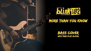 Blink 182 - More Than You Know (Bass Cover)(With Tabs Play Along)(4K)