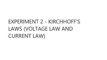 EECE 1101 Experiment 2 video