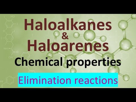 Haloalkanes and haloarenes, elimination reactions, comparison of SN1, SN2 and elimination in telugu