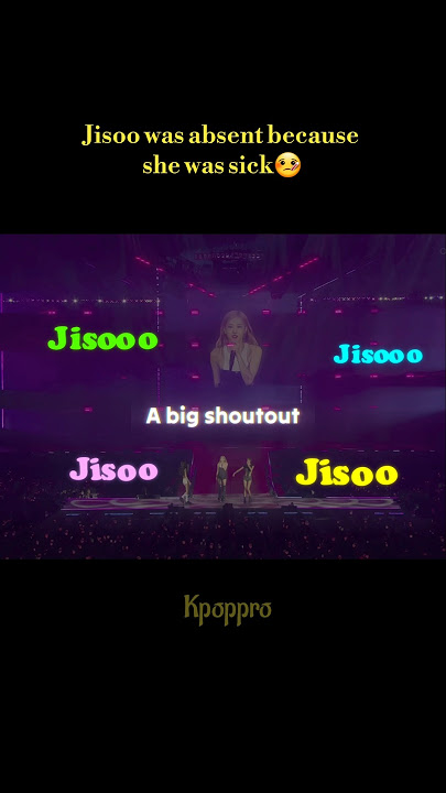When Jisoo was absent from the concert for the very first time 🧐😲😳#shorts #blackpink #jisoo