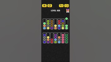 Ball Sort - Color Puzzle Game - Level 525 - Walkthrough SOLVED by RobotPlayer AI!!!