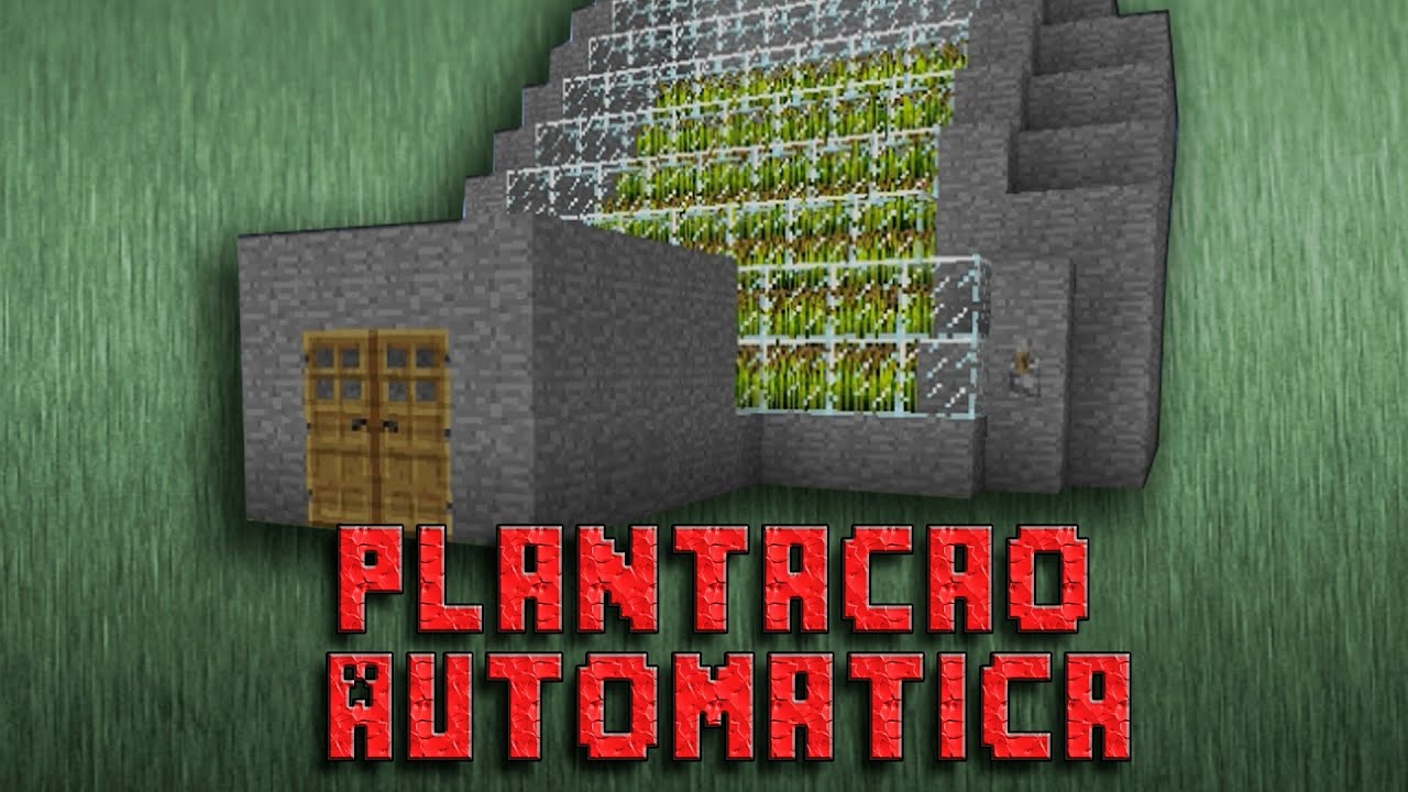 como fazer uma plantação automática #minecraft #mundo #jogo #fy