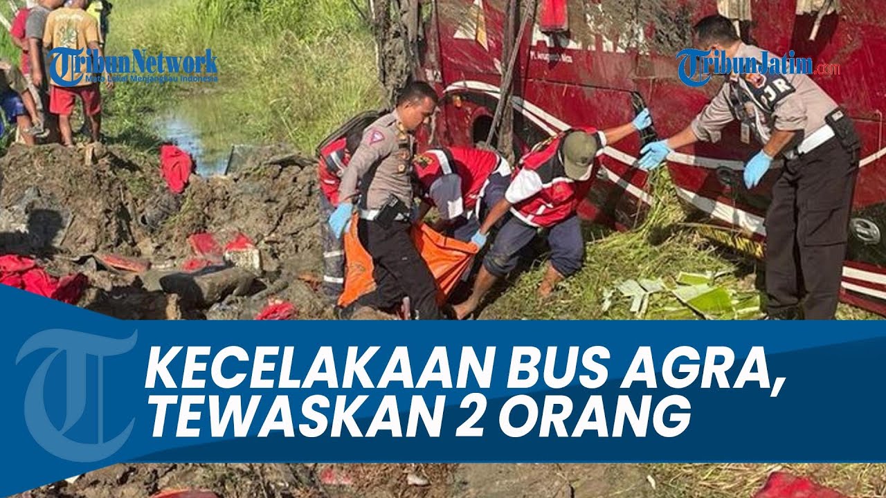 KECELAKAAN BUS AGRA MAS DI TOL PEJAGAN-PEMALANG, TEWASKAN 2 ORANG DAN 7 LAINNYA LUKA-LUKA
