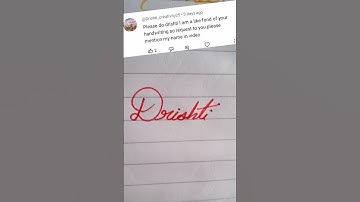 Drishti name write in cursive writing #cursive#beautiful#beautiful#nane#Drishti#shorts