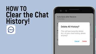 How to Clear the Chat History on IMO Application screenshot 3