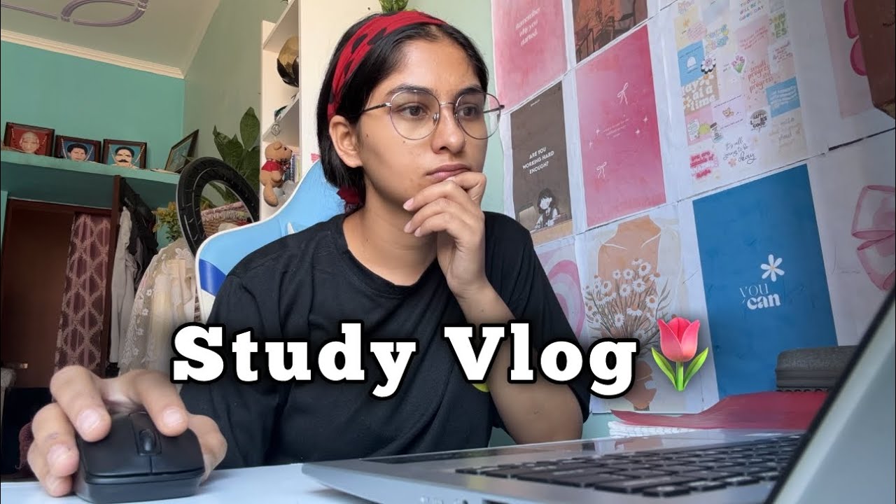 Study Vlog🌷 : a day in my life📚👩‍💻 - YouTube
