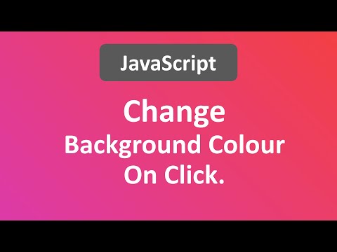 Change Background Color on Click Using JavaScript | Dynamic Background Color Change on Click.