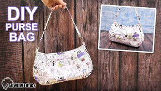 DIY baguette shoulder bag tutorial (free pattern) 