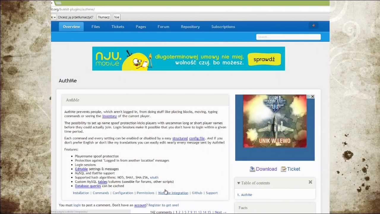 #2 Pluginy - Authme - Plugin na rejestracje . - YouTube