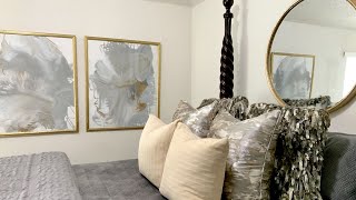 Decorate with Me Glam DIY Bedroom Makeover Before and After