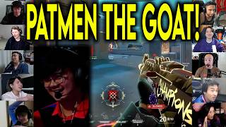 Valorant Streamers React To GE PatMen HITTING THE CRAZIEST ACE Against PRX In VCT
