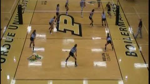 Purdue Volleyball Side Out System Work