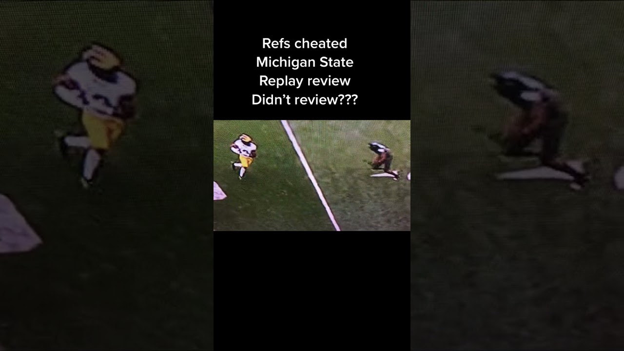 Michigan State just got cheated by college football and replay and the