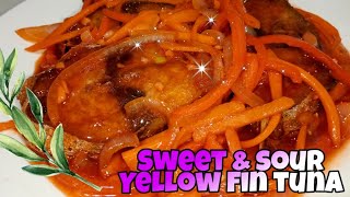 Sweet & Sour Yellow Fin Tuna Vlog Ma