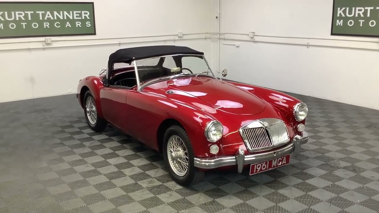 1961 MGA 1600 MK1 ROADSTER. METALLIC WINE RED WITH BLACK TRIM