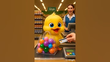 Cute Duckling Creates a Rainbow Bathtub! 🛁🐤#cute #duck#shorts