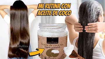 ¿Debo dejar el aceite de coco en el pelo o lavarlo?