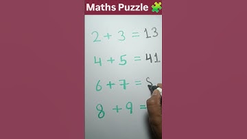 Maths Puzzle 🧩# trending shorts # Shorts feed # iq test only for genius # iq # brain test 🧠🤔#
