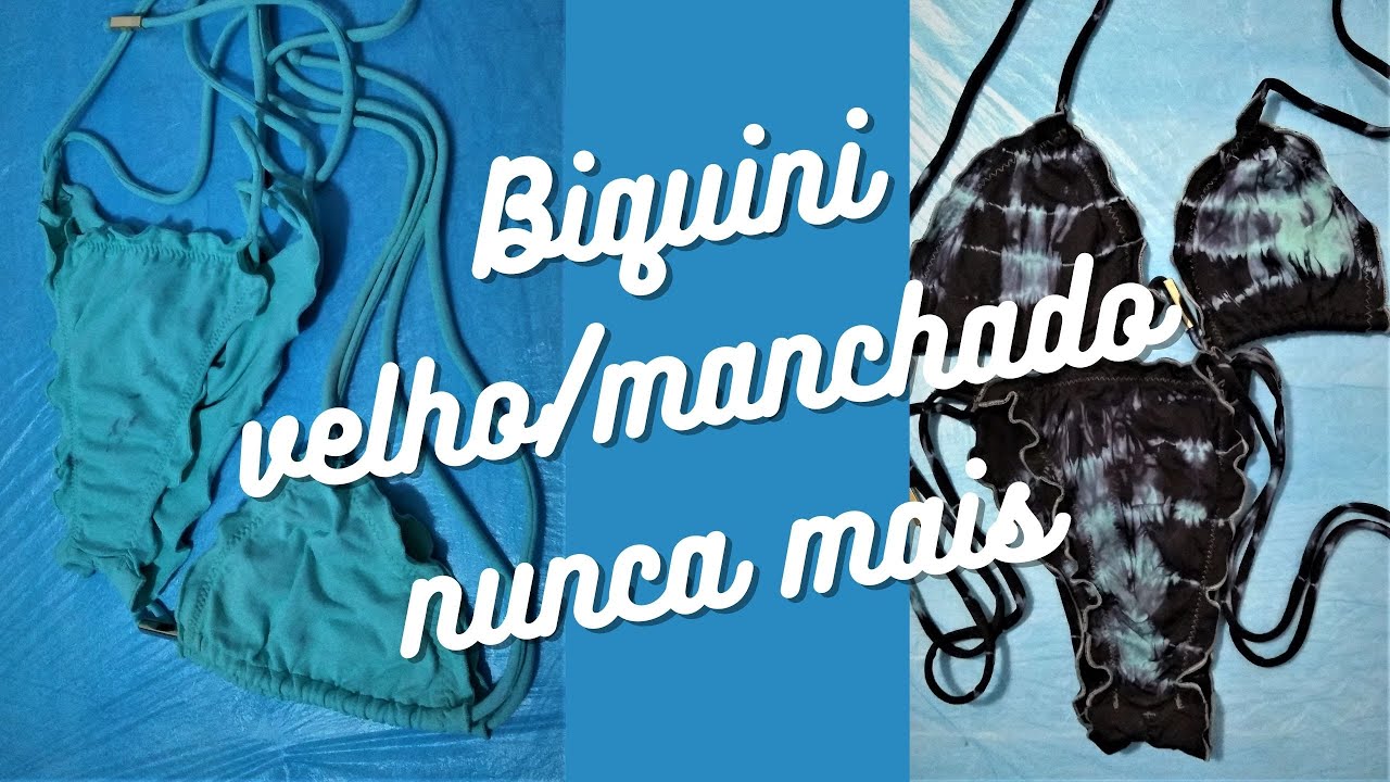 Como fazer um biquini Tie Dye