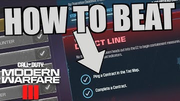 Ping a Contract in the Tac Map in MW3 - Direct Line Call of Duty Modern Warfare 3