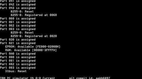 ibmpc ibm pc STARTSCREEN COMPUTER SIMULATION SIMULATOR EMULATOR