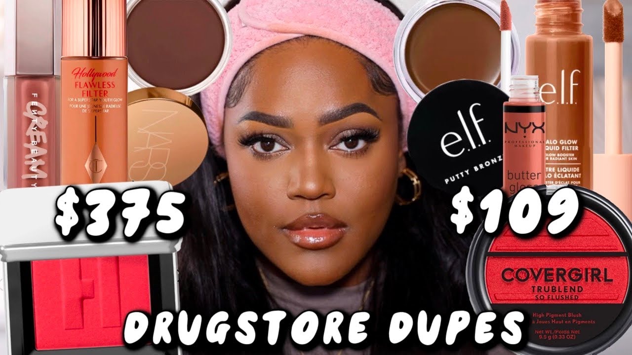 DRUGSTORE MAKEUP DUPES 2023 😍 DRUGSTORE VS HIGH END MAKEUP YouTube