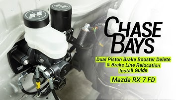 Mazda RX-7 FD Dual Piston Brake Booster Delete and Brake Line Relocation Install Guide