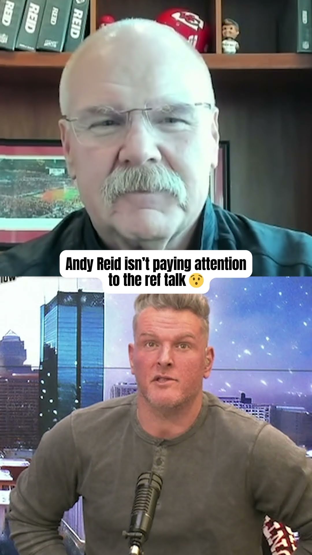 Andy Reid doesn't listen to the ref talk ?