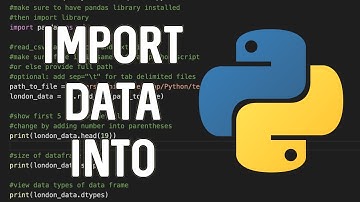 Import Data Into Python