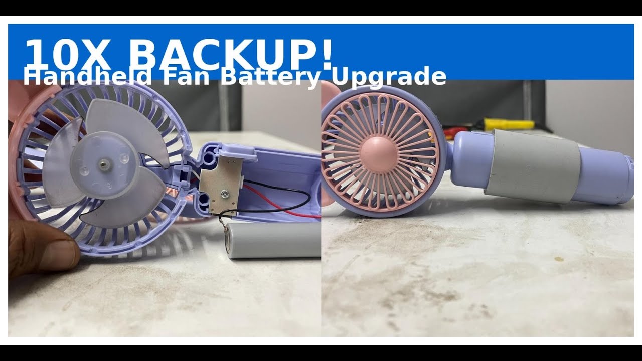 Handheld Fan Battery Upgrade – 10X Backup