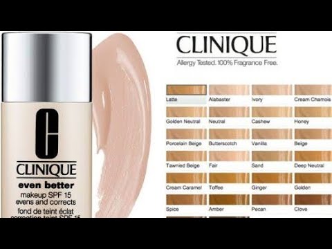 Clinique Even Better™ Makeup Broad Spectrum 15 ( Shades - YouTube