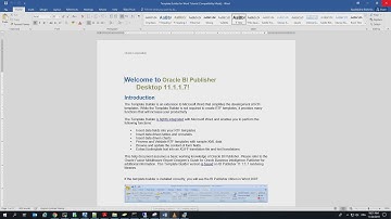 BI Publisher TAB not added to Microsft  Word